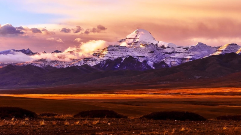 ngari, travel destinations, sky, mountains, kailash, mountain peak, asia, tranquil scene, mt. kailash, tibet, 1080P, china, cold temperature, mount scenery