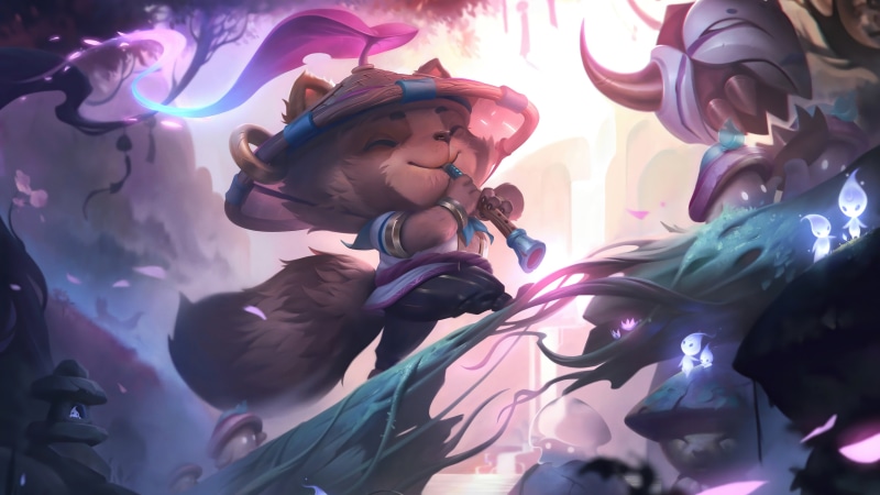 Teemo, Riot Games, 4K, League of Legends, Teemo League of Legends, spirit blossom