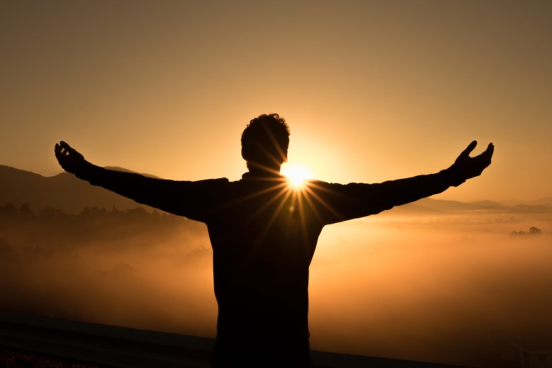 healthy Lifestyle, outdoors, spirituality, god, human limb, freedom, man, tranquil Scene, arms Outstretched, idyllic, 1080P, people, serene People, arms Raised