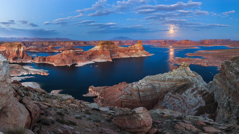 wallpapers, arizona, sea, land, desktop, alstrom, nature, mobile, lake, rock, day, sky, water, eroded, beach, photography, ultra, utah, rock formation