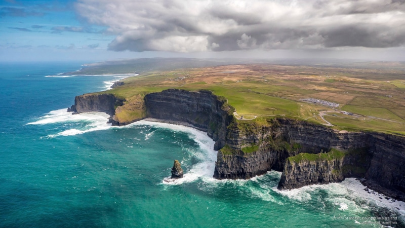 cliffs, Europe, clare, moher, 2K, county, ireland