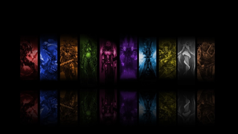 multi Colored, shape, digital art, illustration, black Color, design, close-up, World of Warcraft, variation, light - natural phenomenon, mystery