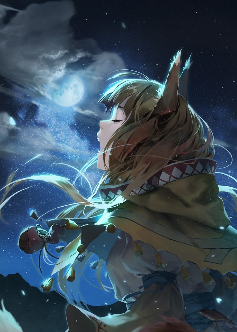 Horo (Spice and Wolf), Holo (Wolf and Spice), fish, one person, marine, swimming, motion, animal, animal wildlife, invertebrate, blue, animals in the wild