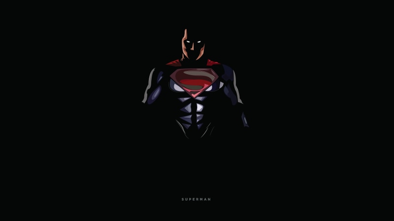 low angle view, copy space, 4K, indoors, studio shot, motion, one person, front view, black background, 8K, black color, DC Comics, vitality, creativity