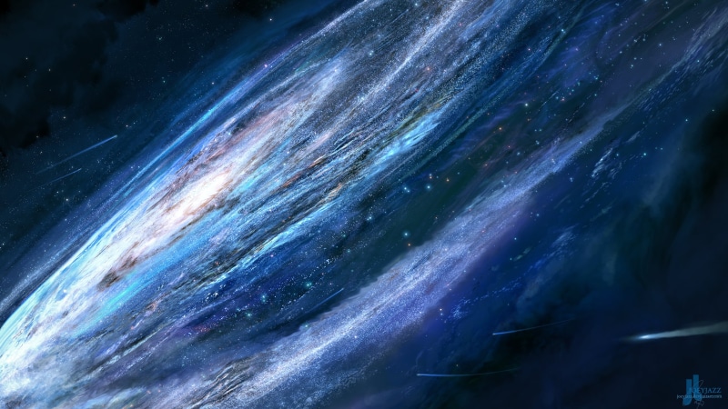 backgrounds, motion, astronomy, space art, close-up, pattern, night, way, space, 2K, stars, blue, galaxy, multi colored, indoors, digital art, star - space