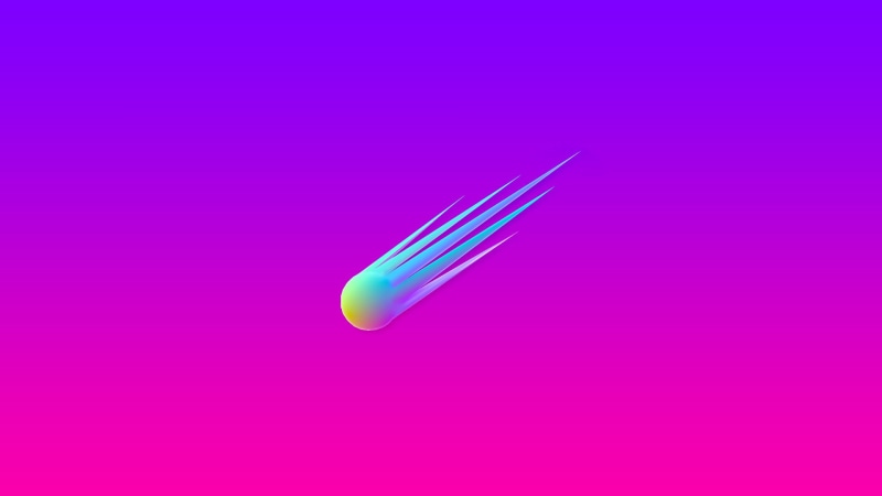 comet, copy space, minimalism, food and drink, Blank Banshee, 1080P, purple, colored background, multi colored, indoors, vaporwave, pink, single object