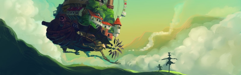 spirituality, occupation, nature, growth, 5K, art and craft, beauty in nature, sunlight, representation, close-up, day, cloud - sky, plant, Howls Moving Castle