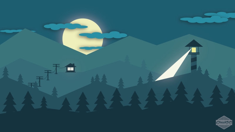 5K, Flatdesign, mountains, minimalism