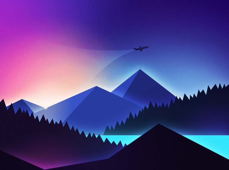 flatdesign, Vector Art, Aero, 2K, Airplane, Minimalism, illustration, travel, Pyramids