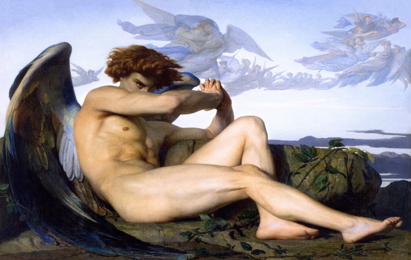 classic art, Alexandre Cabanel, fallen angel, painting, 4K