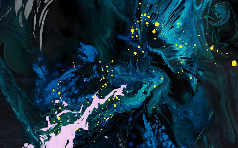 dark, pro, apple, paint, ipad, 4K, art