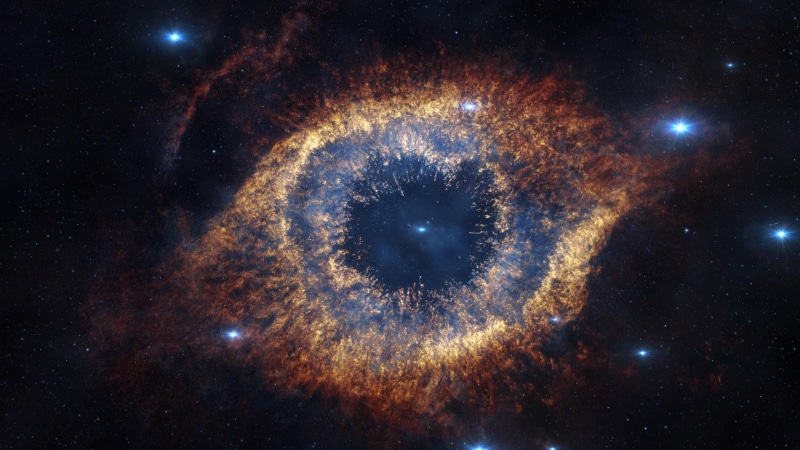 outer space, universe, helix nebula, space, galaxy, astronomy, star, astronomical object, sky, 4K, phenomenon, eye of god, nebula