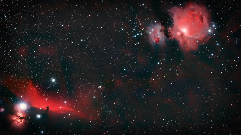 no people, nature, science, beauty in nature, digital art, infinity, nebula, illuminated, space art, sky, red, space, stars, outdoors, constellation, 4K