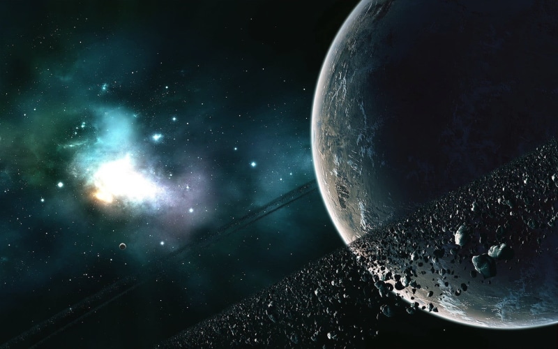 galaxy, planet, planetary moon, spacescapes, planetary rings, Moon, science, space, world, star, nature, space art, star field, space exploration, sky