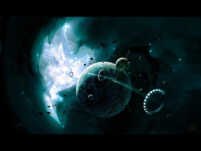 animals in the wild, no people, jellyfish, spacescapes, science fiction, marine, animal wildlife, space, animal, underwater, indoors, sea, space art, water