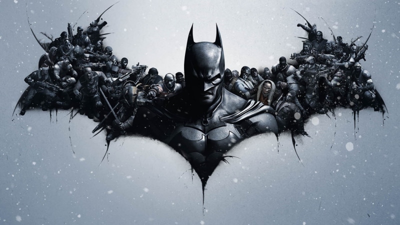 black color, Batman: Arkham City, close-up, underwater, snow, large group of animals, Batman: Arkham Origins, Batman logo, marine, food, animal wildlife