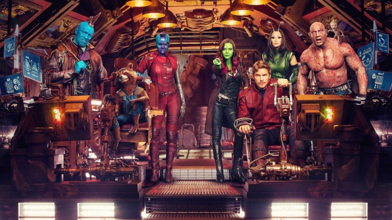 Yondu Udonta, Bradley Cooper, lifestyles, Vin Diesel, Guardians of the Galaxy Vol. 2, Drax The Destroyer, Pom Klementieff, males, crowd, human representation