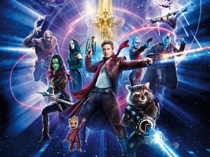 Michael Rooker, Rocket Raccoon, Nebula (Marvel Comics), Karen Gillan, Guardians of the Galaxy Vol. 2, Chris Pratt, Dave Bautista, Groot, Baby Groot, Drax The Destroyer