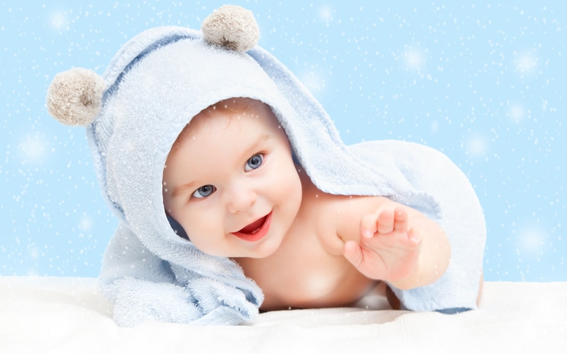 warm clothing, portrait, eyed, front view, headshot, s, smiling, cute, real people, hat, pink, emotion, looking at camera, babies, 2K, one person, child