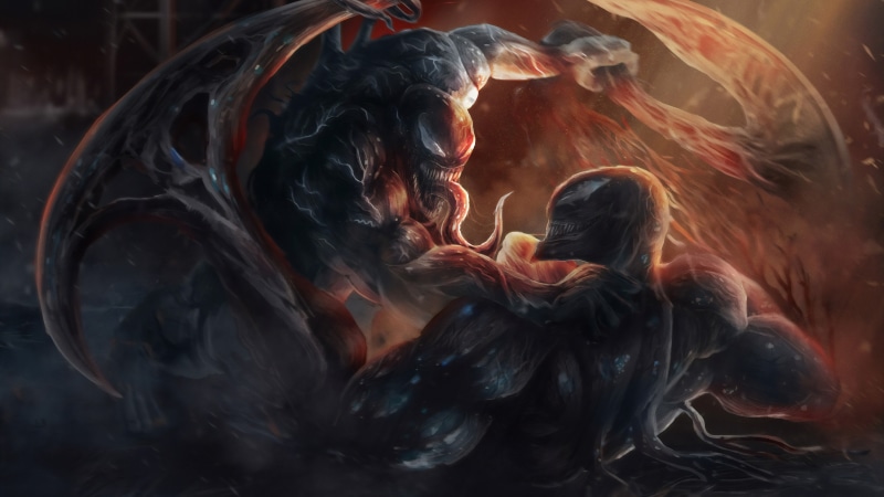 8K, artwork, Marvel Comics, Venom, Riot (Symbiote)