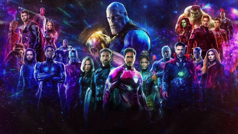 Doctor Strange, Groot, Falcon (Marvel Comics), Thor, War Machine, Nebula (Marvel Comics), Rocket Raccoon, Vision (Marvel Comics), Spider-Man, Drax The Destroyer