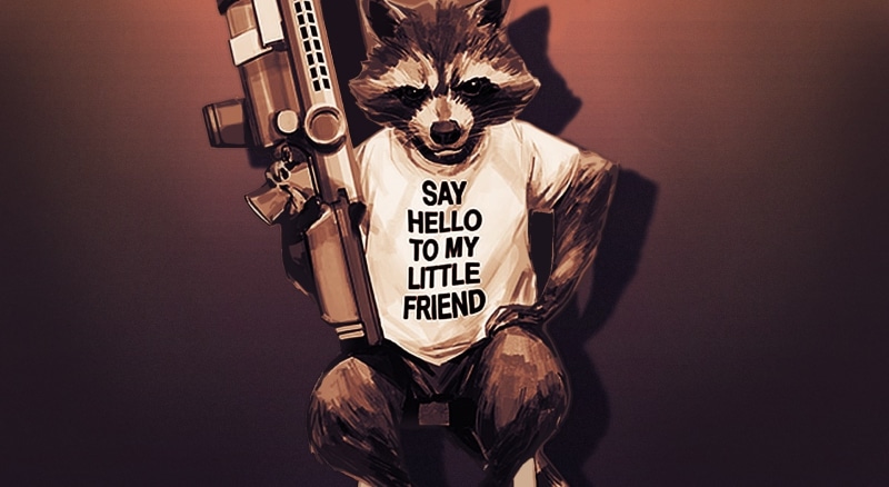 marvel, 1080P, disguise, indoors, mask - disguise, the, portrait, obscured face, fun, groot, of, studio shot, gotg, humor, galaxy, one person, raccoon