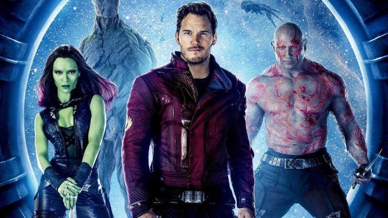 three quarter length, standing, Rocket Raccoon, Guardians of the Galaxy, mid adult, guardians, leisure activity, Star Lord, front view, 1080P, young men