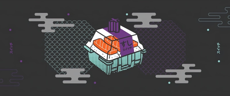 switch, keyboard switch stem, 2K, sushi, switches, mechanical keyboard, artwork