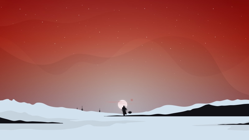 TV Show, The Mandalorian, Star Wars, Minimalist, 5K, Baby Yoda, The Mandalorian (Character)