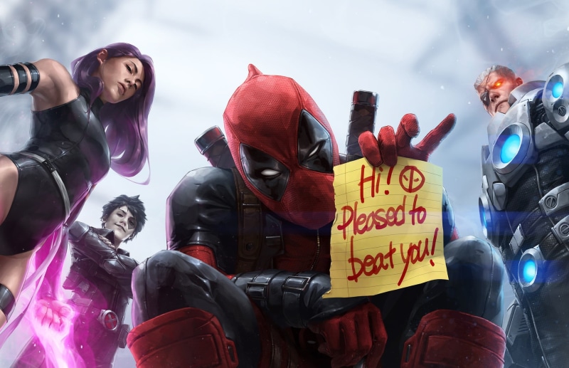 music, event, Cable, protest, communication, warm clothing, Deadpool, Domino (Neena Thurman), group, real people, people, script, Psylocke, 1080P
