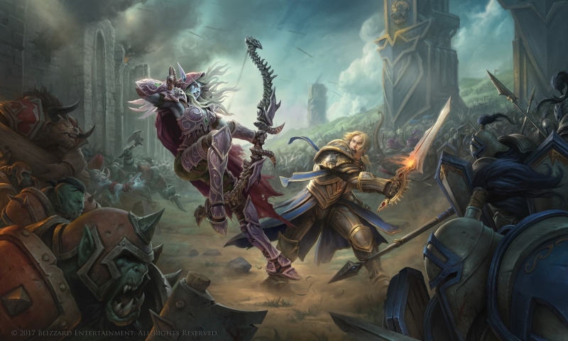 World of Warcraft: Battle for Azeroth, human representation, Sylvanas Windrunner, art and craft, belief, architecture, built structure, no people, statue