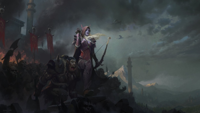 World of Warcraft, Orc, World of Warcraft: Battle for Azeroth, Sylvanas Windrunner, Woman Warrior, 1080P