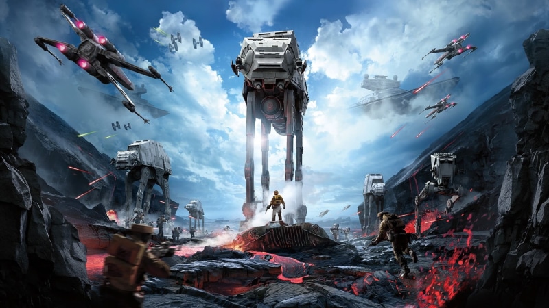 Rebel Alliance, 1080P, Star Destroyer, X-wing, Star Wars, AT-ST Walker, AT-AT Walker, TIE Fighter