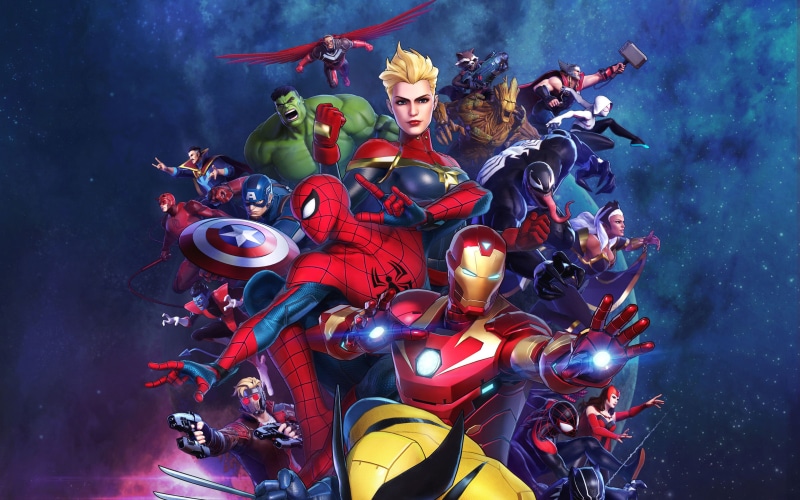 Star Lord, Nightcrawler (Marvel Comics), Doctor Strange, Spider-Gwen, Marvel Ultimate Alliance 3: The Black Order, 4K, Groot, Storm (Marvel Comics), Miles Morales