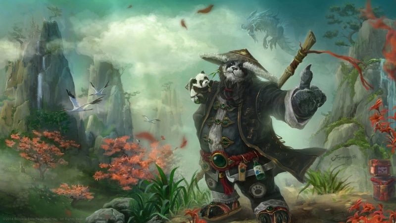 World of Warcraft: Mists of Pandaria, illustration, architecture, video games, no people, plant, World of Warcraft, 1080P, sky, kung, craft, belief, outdoors