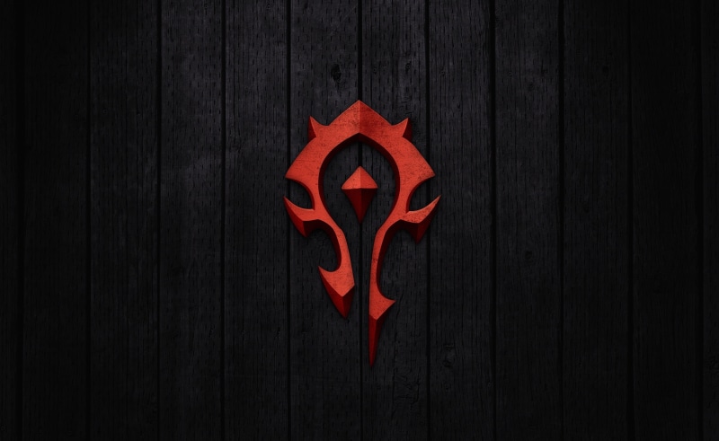food and drink, dark, nature, celebration, halloween, Games, World Of Warcraft, sign, indoors, wood - material, red, copy space, warcraft, star shape, horde sign