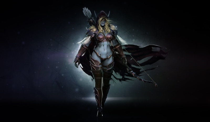 Queen Of The Forsaken, 2K, Fanart, The Dark Lady, Art, madeinkipish, Sylvanas Windrunner, WOW, Silvana, Sylvanas, High Elf, Windrunner, WarCraft, Sylvanas Fanart
