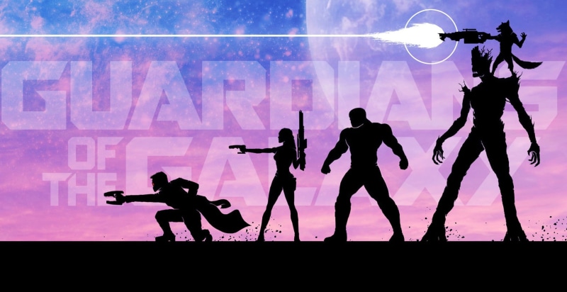 group of people, Rocket Raccoon, 1080P, males, Star Lord, digital composite, medium group of people, real people, people, adult, togetherness