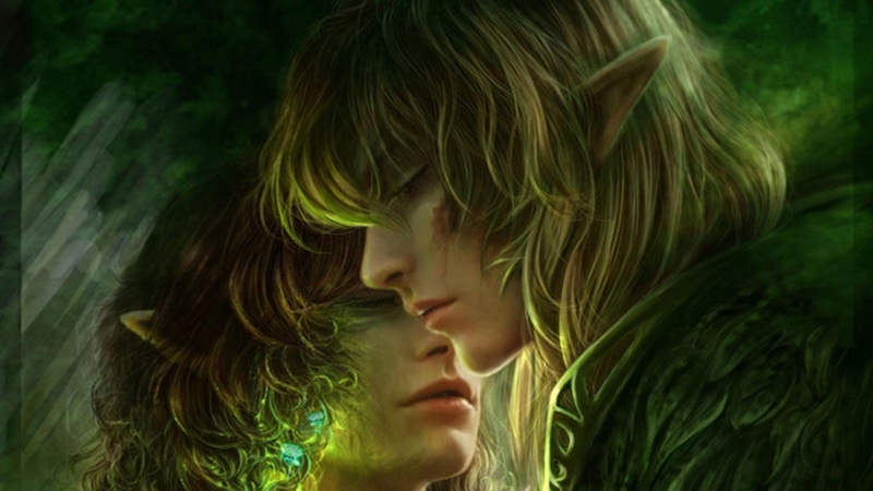 elves, 1080P, romance, love, 3d and abstract, elven, green, fantsy, magic