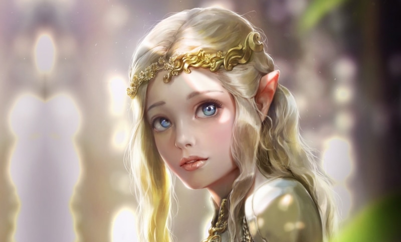 girl, real people, beauty, art, long hair, Bluish Salt, lifestyles, illustratio, young women, women, hair, elf, portrait, n, 1080P, looking at camera
