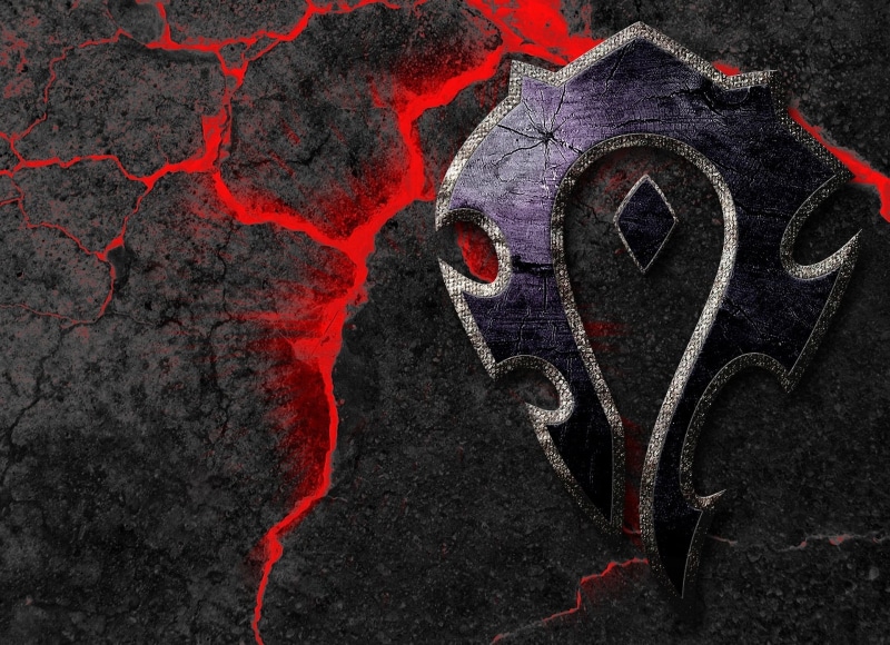 architecture, world of warcraft, black, old, wall - building feature, ideas, backgrounds, logo, art and craft, outdoors, red, faction, weathered, abstract