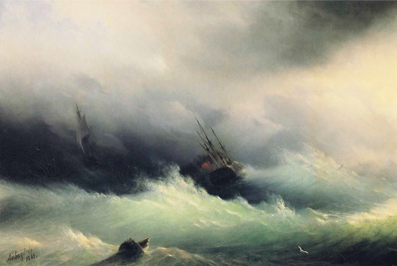 cloud - sky, boat, large, wave, scenics - nature, Ivan Aivazovsky, sport, outdoors, power in nature, day, beauty in nature, nature, no people, 720P, motion