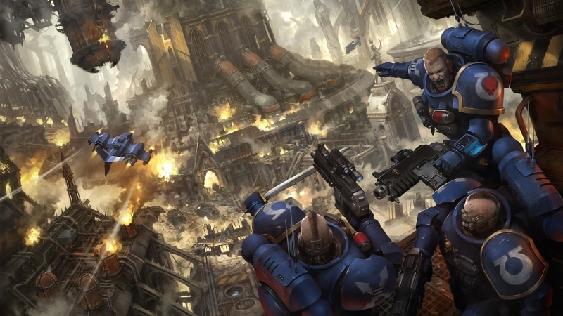 Battle, Warhammer, Warhammer 40K, 1080P, Space Marine