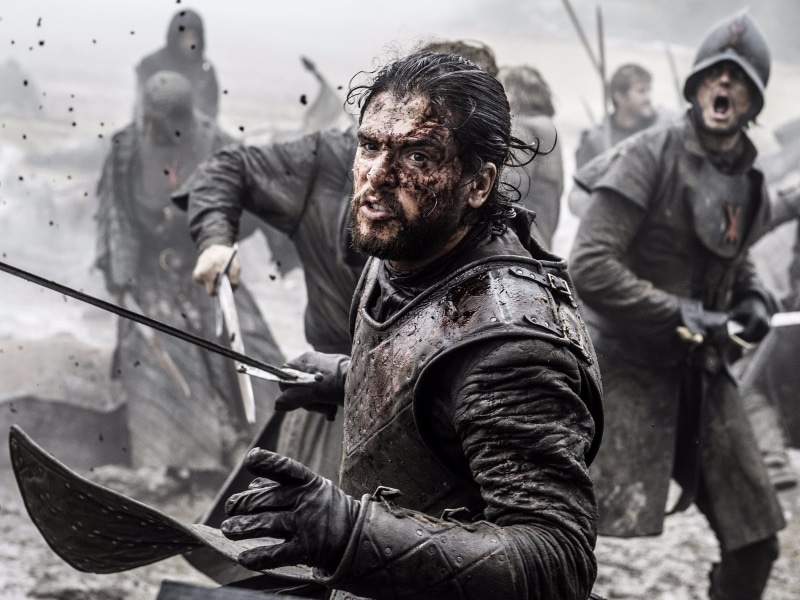 conflict, Game of Thrones, males, facial hair, real people, battle, 1080P, holding, dirty, adult, focus on foreground, weapon, grey, Battle of the Bastards
