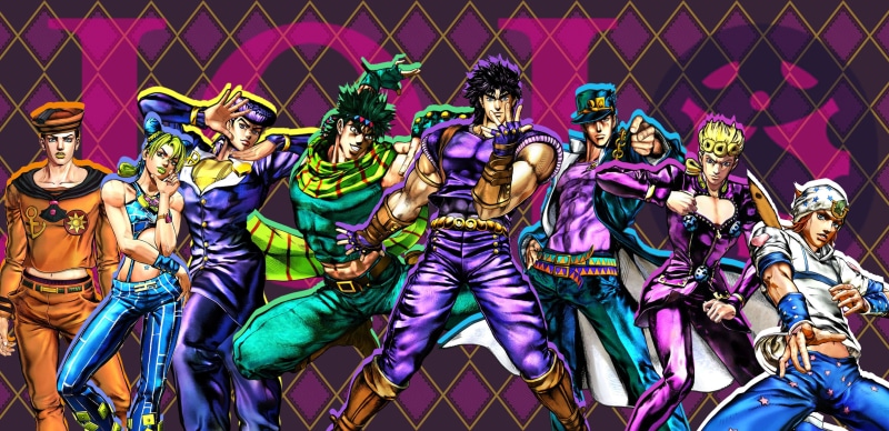 JoJos Bizarre Adventure: Stardust Crusaders, JoJos Bizarre Adventure: Jojolion, Jotaro Kujo, JoJos Bizarre Adventure: Stone Ocean, JoJos Bizarre Adventure: Steel Ball Run