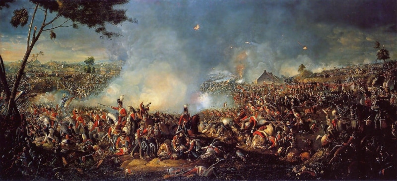 violence, Decisive Battle, historical, painting, excitement, battle, war, politics, waterloo, pollution, environmental issues, focus on foreground, people