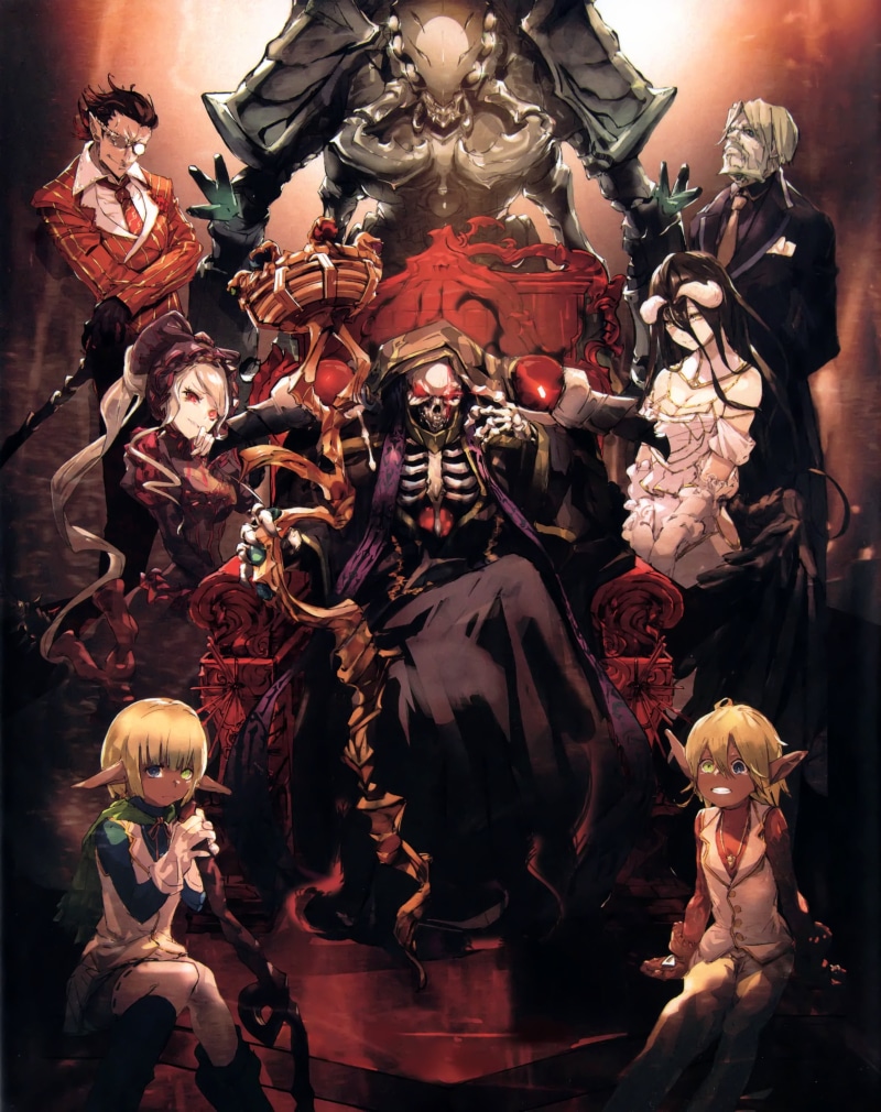 Mare Bello Fiore (Overlord), human representation, still life, Momonga, weapon, anime, digital, skeleton, horns, Overlord (anime), no people, representation