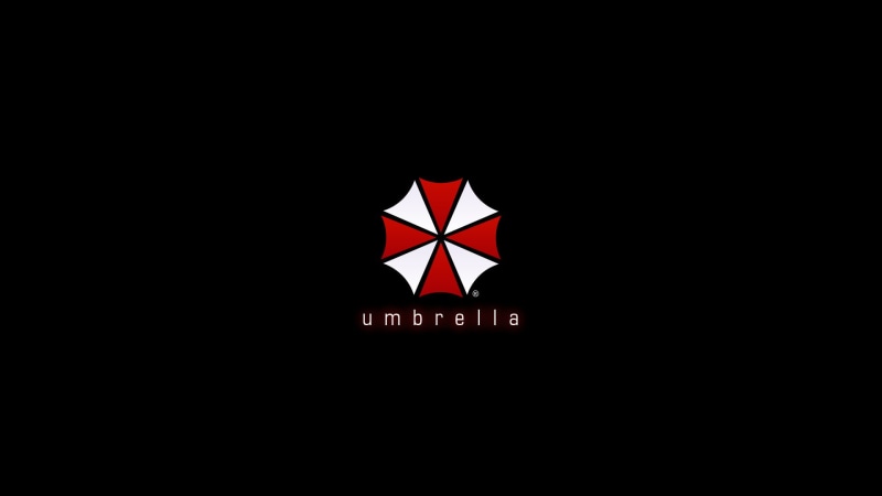 video games, corporation, logo, resident, umbrella, 1080P, black, hd, evil