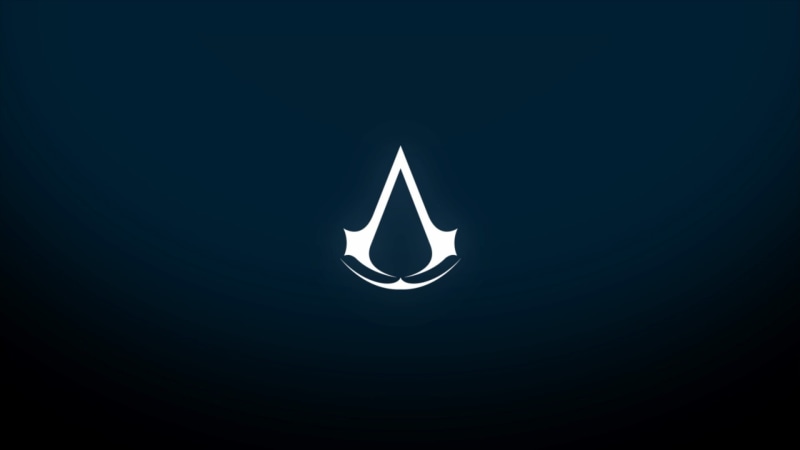 Assassins Creed Syndicate, illustration, illuminated, indoors, dark, studio shot, blue, metal, liquid, logo, no people, insignia, shiny, Assassins Creed