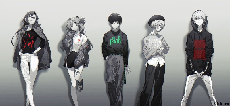 skeleton, Neon Genesis Evangelion, anthropomorphic, in a row, human body part, human skeleton, representation, Ayanami Rei, standing, studio shot, Nagisa Kaworu